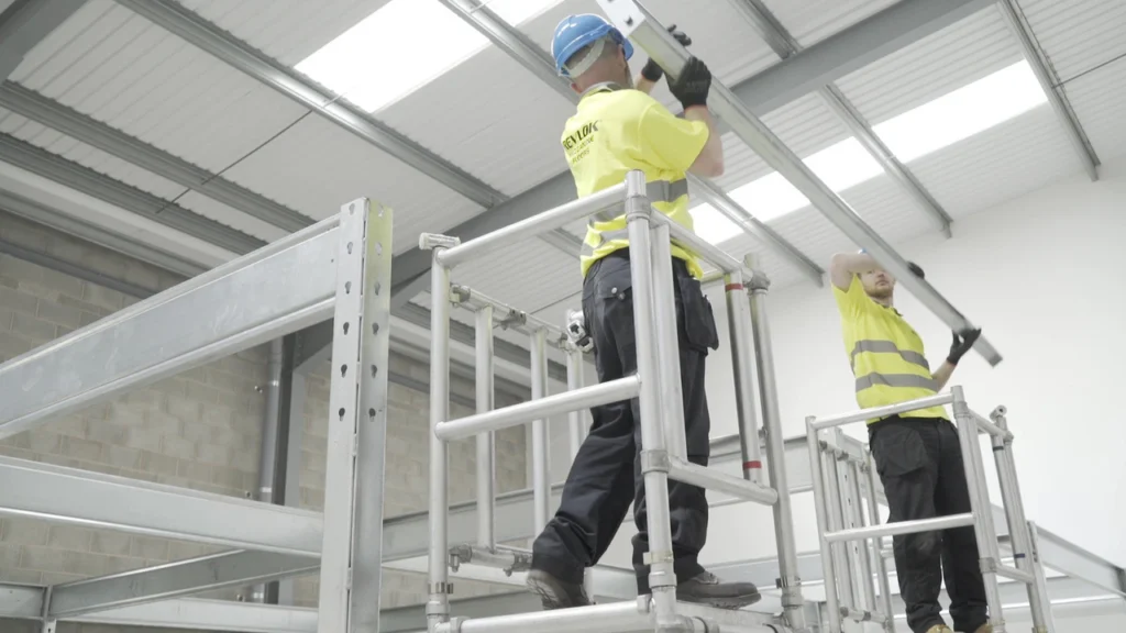 mezzanine fitters working